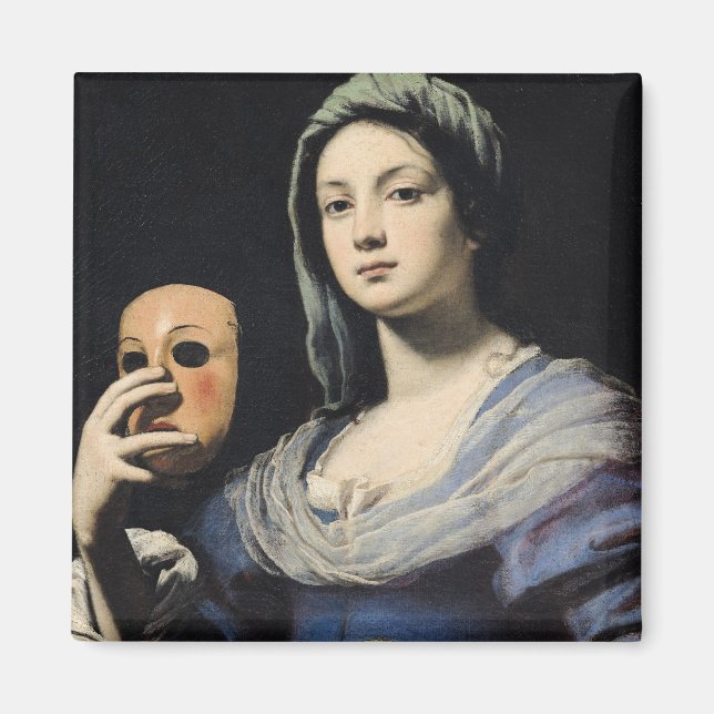 Aimant Femme au Masque 2 (Devant)