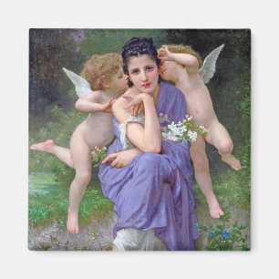 Aimant Femme avec Cupidon, Bouguereau