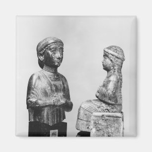 Aimant Femme avec le châle