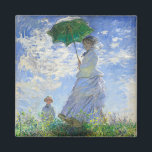 Aimant Femme avec Parasol, Madame Monet et Son Fils<br><div class="desc">Femme au parasol,  Madame Monet et son fils par Claude Monet Vintage Fine Art</div>