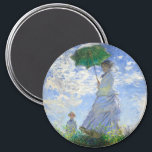 Aimant Femme avec Parasol, Madame Monet et Son Fils<br><div class="desc">Femme au parasol,  Madame Monet et son fils par Claude Monet Vintage Fine Art</div>