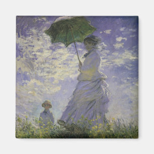 Aimant Femme avec parasol par Claude Monet, Art Vintage