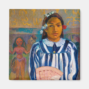 Aimant Femme avec un ventilateur, Gauguin