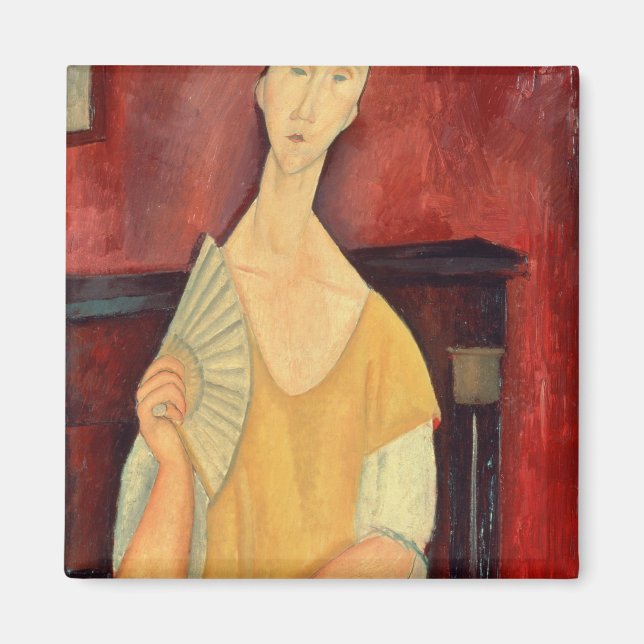 Aimant Femme avec ventilateur 1919 (Devant)