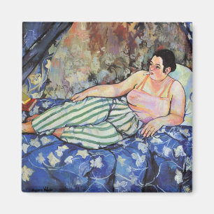 Aimant Femme dans la chambre Bleue (par Suzanne Valadon)