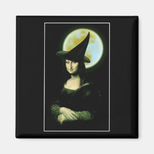 Aimant Femme de cuisine Mona Lisa Halloween