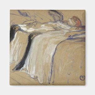 Aimant Femme de Henri De Toulouse-Lautrec   se trouvant