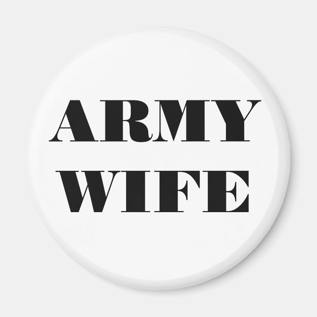 Aimant Femme de l'armée de l'aimant (Devant)