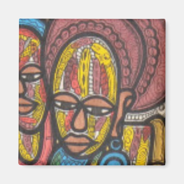 Aimant Femme de marché (Devant)