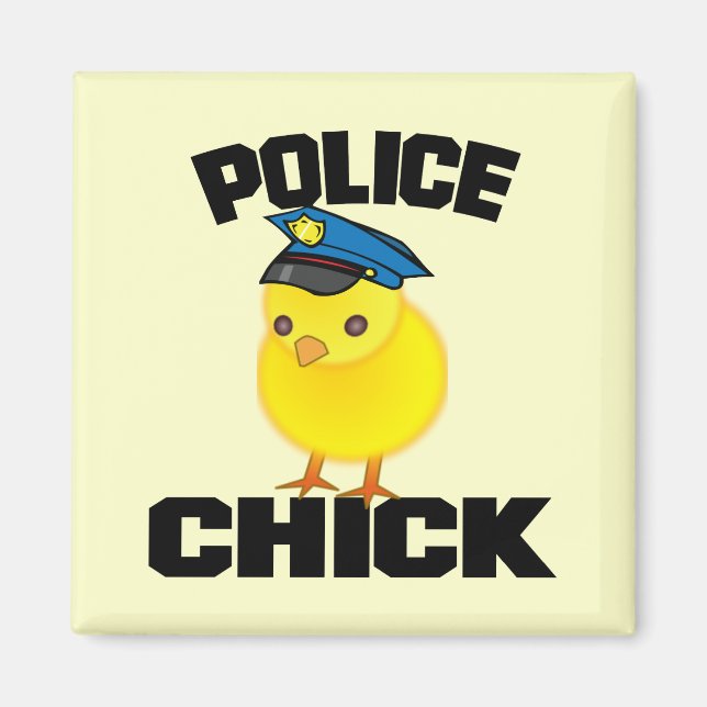 Aimant Femme de police (Devant)