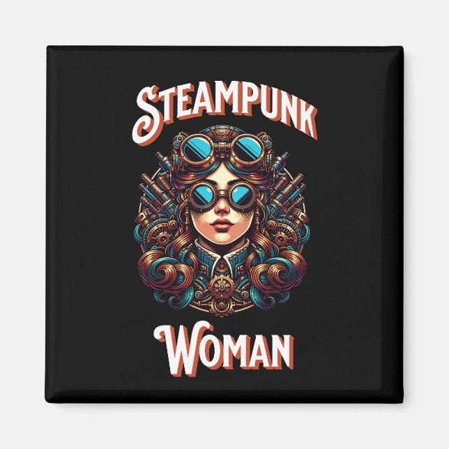 Aimant Femme de Steampunk (Devant)