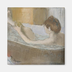 Aimant Femme d'Edgar Degas à son Bath, épongeant sa