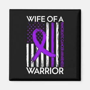 Aimant Femme D'Un Guerrier Pancréatique Cancer Sensibilis