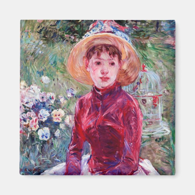 Aimant Femme en rouge, Berthe Morisot (Devant)