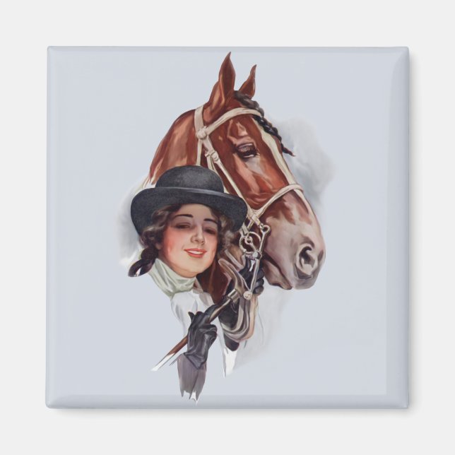 Aimant Femme équestre (Devant)