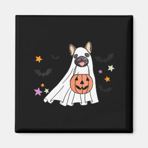 Aimant Femme Fantôme Noir Bulldog Français Boo Amoureux d