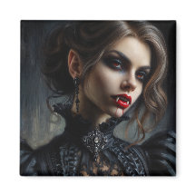 Femme gothique Vampire avec des doigts