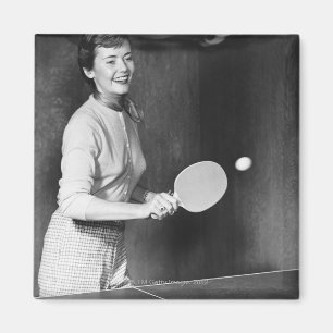 Aimant Femme jouant au ping-pong
