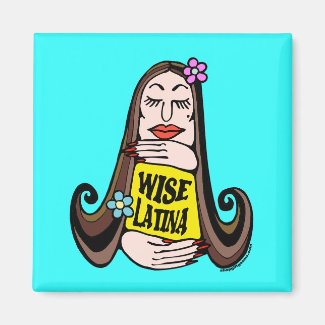 Aimant Femme Latina sage (Devant)