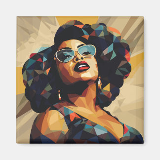 Aimant Femme noire : Artistérie cubiste