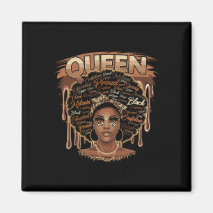 Aimant Femme Noire Éduquée Forte Reine Africaine Mélanine