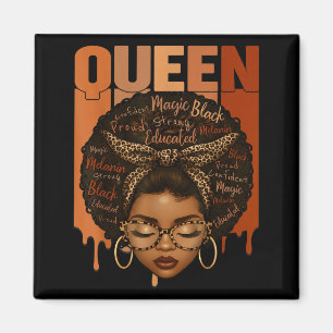 Aimant Femme noire éduquée Mois de l'histoire des Noirs f