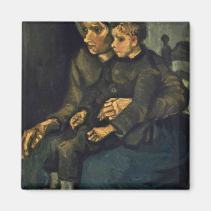 Aimant Femme paysanne avec enfant sur son genou, 1885 par