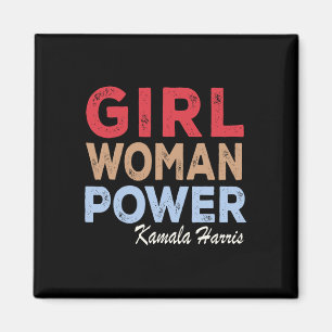 Aimant Femme Power Kamala Harris Retro Vintage