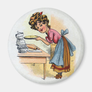 Aimant Femme qui cuisine des tartes