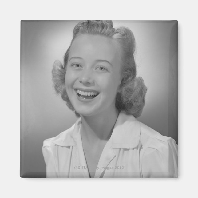 Aimant Femme souriante (Devant)