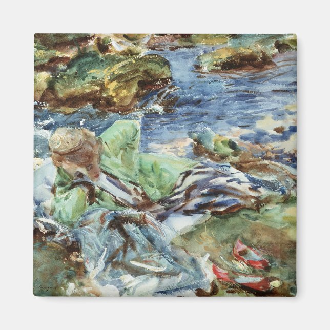 Aimant Femme turque par un flux (Devant)