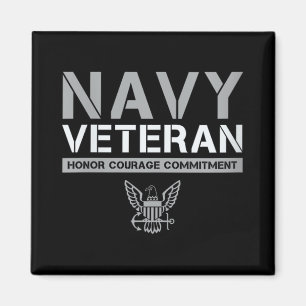 Aimant Femme US Navy - Vétéran Honorer Engagement Courage