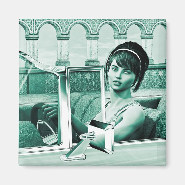 Aimant Femme Vintage (Devant)