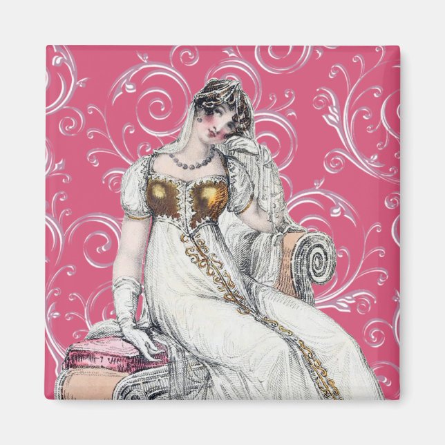 Aimant Femme Vintage (Devant)