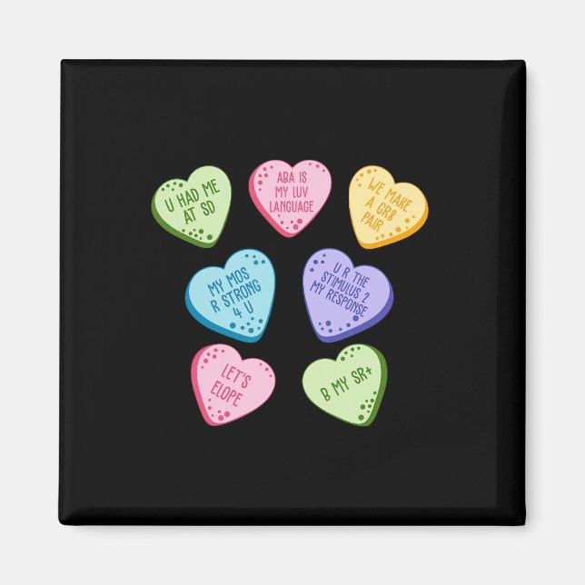 Aimant Femmes A Saint-Valentin Cœur Bonbons Analyse de Co (Devant)