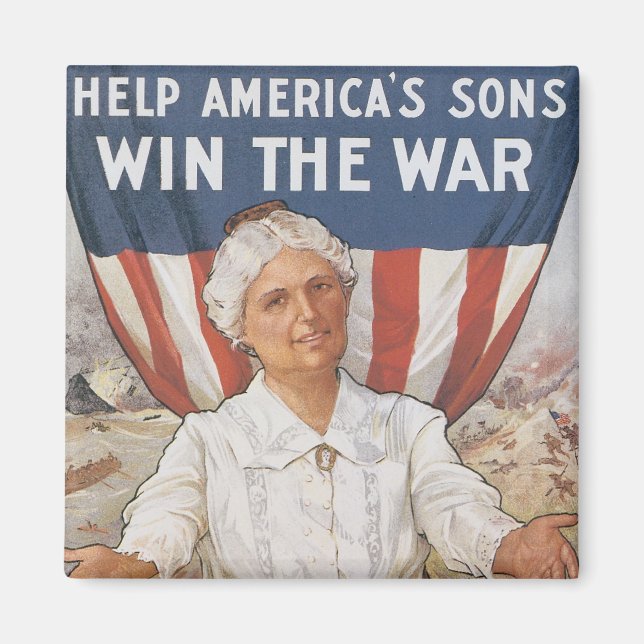 Aimant Femmes ! Aider les fils américains (Devant)