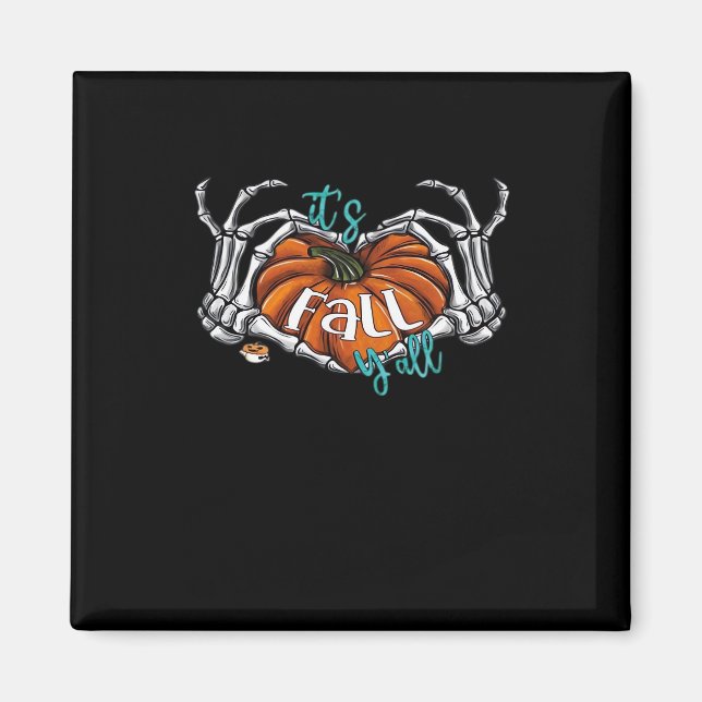 Aimant Femmes C’est l’automne Y’all Citrouille Gnome Autu (Devant)