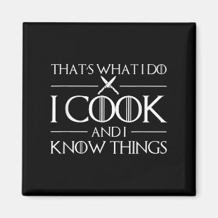 Aimant Femmes C'est Ce Que Je Fais Je Cuisine Et Je Sais