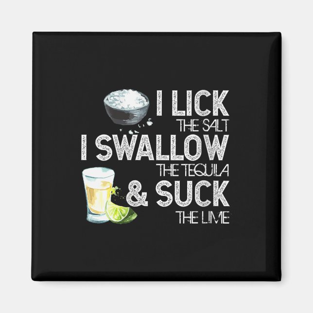 Aimant Femmes Cinco De Mayo I Lick Salt Swallow Tequila S (Devant)