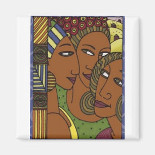 Aimant Femmes d'Afro-américain