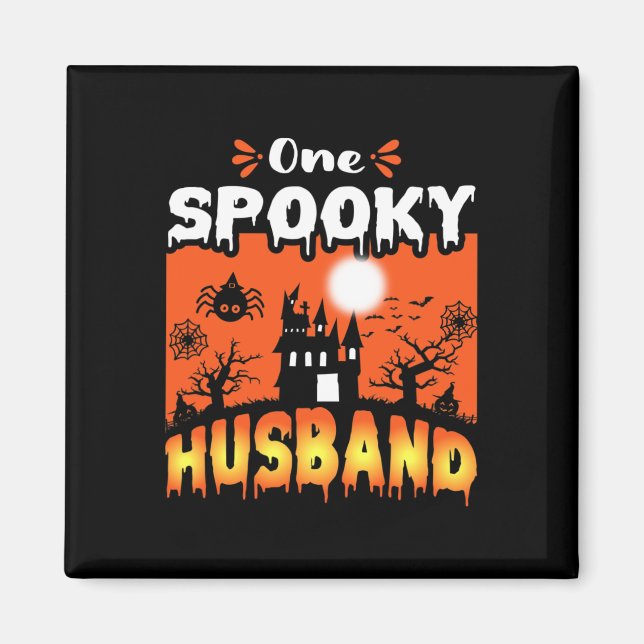 Aimant Femmes Effrayant Éffrayant Halloween design Châtea (Devant)