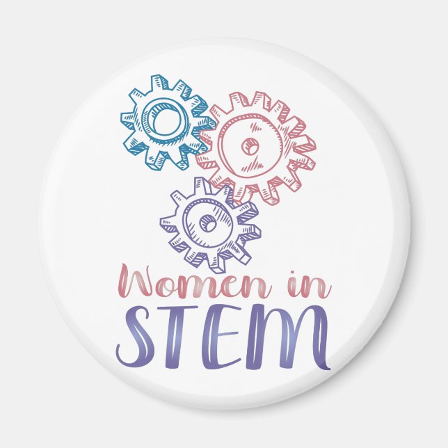 Aimant Femmes en STEM (Devant)