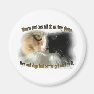 Aimant Femmes et chats…