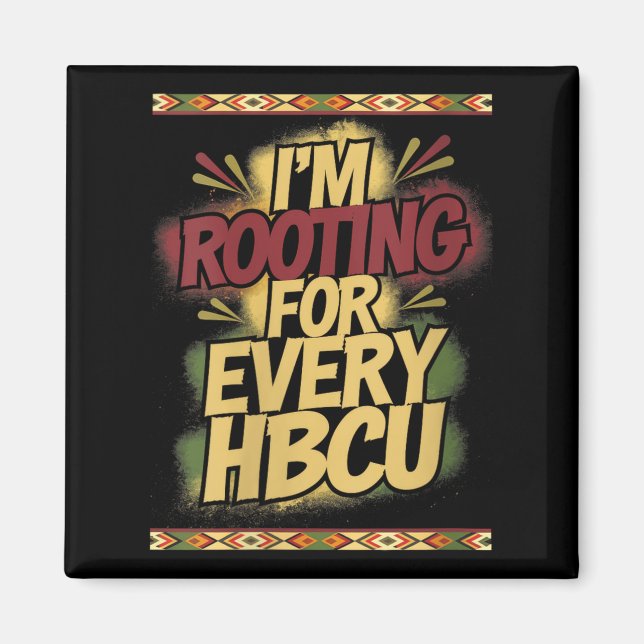 Aimant Femmes Je soutiens chaque Hbcu - Soutien Suprt  (Devant)