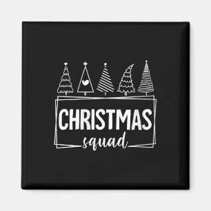 Aimant Femmes Joyeux Crâne de Noël Père Noël Noël Famille