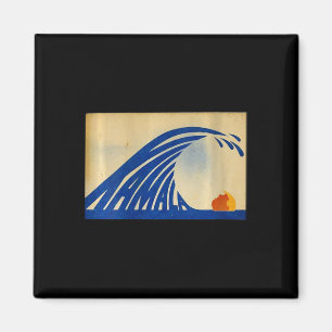 Aimant Femmes Mignonne Vague De Vague Bleue Kamala Pour K