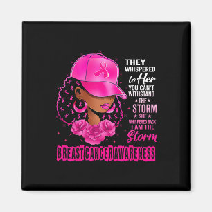 Aimant Femmes noires Cancer du sein Survivor Pink Ribbon