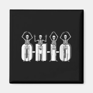 Aimant Femmes O-h-i-o Skeletons d'Etat Funny Ohio Vintage