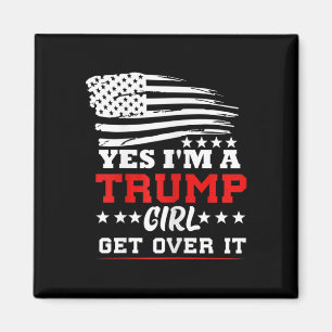 Aimant Femmes Oui Je Suis Une Fille Trump Passez à Autre