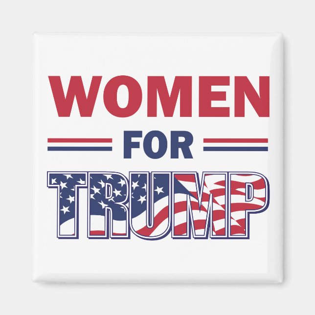 Aimant Femmes pour Trump (Devant)